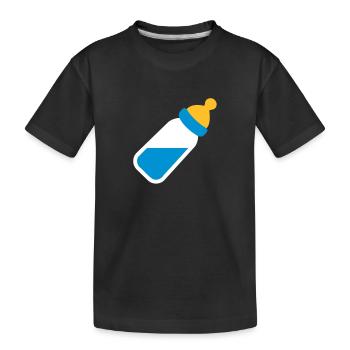 Baby - Kinder Premium Bio T-Shirt - Schwarz - Vorne