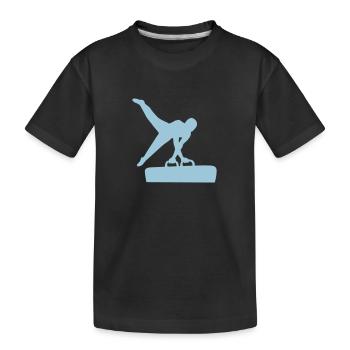Gymnastics - Kids' Premium Organic T-Shirt - black - Front