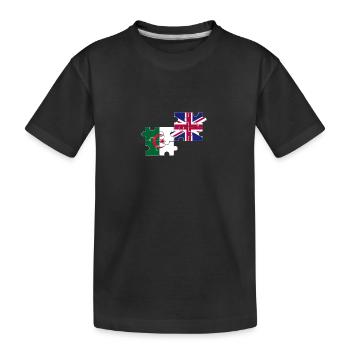 Algérie Drapeau britannique Algérie britannique - T-shirt bio Premium Enfant - noir - Devant