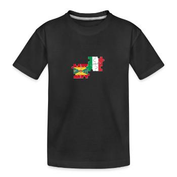 Grenade Italie Drapeau Grenade Italien - T-shirt bio Premium Enfant - noir - Devant