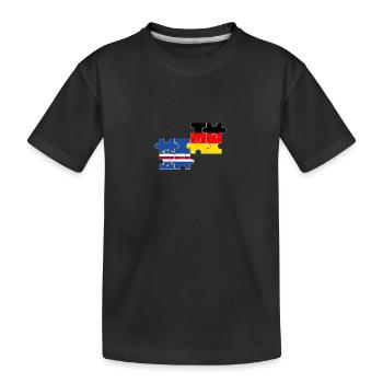 Cap-Vert Allemagne Drapeau Cap-Vert allemand - T-shirt bio Premium Enfant - noir - Devant