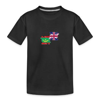 Mauritanie Drapeau britannique de la Mauritanie britannique - T-shirt bio Premium Enfant - noir - Devant