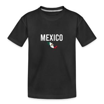 Mexique Carte Drapeau mexicain Mexicains - T-shirt bio Premium Enfant - noir - Devant