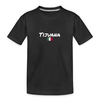 Tijuana Mexique drapeau mexicain Mexicains - T-shirt bio Premium Enfant - noir - Devant