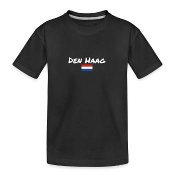 La Haye Pays-Bas Drapeau néerlandais - T-shirt bio Premium Enfant - noir - Devant