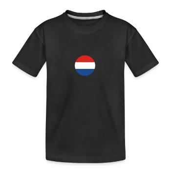 Pays-Bas Drapeau néerlandais néerlandais - T-shirt bio Premium Enfant - noir - Devant