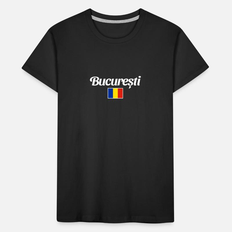 Bucuresti Drapeau Roumain Roumain T-shirt bio Premium Enfant