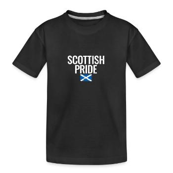 Scottish Pride Vintage Schottische Flagge Schotte - Kinder Premium Bio T-Shirt - Schwarz - Vorne