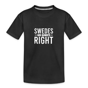 Les Suédois ont toujours raison Vintage Suède Suédois - T-shirt bio Premium Enfant - noir - Devant