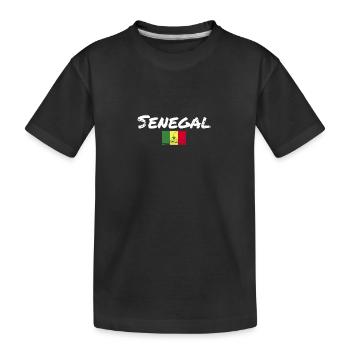 Sénégal Vintage Drapeau Sénégalais Sénégal - T-shirt bio Premium Enfant - noir - Devant
