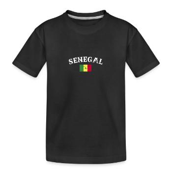 Sénégal Vintage Drapeau Sénégalais Sénégal - T-shirt bio Premium Enfant - noir - Devant