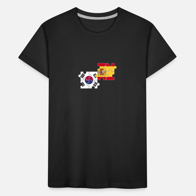 Corée du Sud, Espagne, drapeau, Espagnols, Sud-Coréens T-shirt bio Premium Enfant