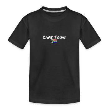 Cape Town Vintage Afrique du Sud drapeau sud-africain - T-shirt bio Premium Enfant - noir - Devant