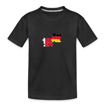 Dubaï Allemagne Drapeau Allemand Dubaier - T-shirt bio Premium Enfant - noir - Devant