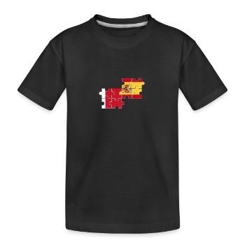 Dubaï Espagne Drapeau espagnol Dubaier - T-shirt bio Premium Enfant - noir - Devant