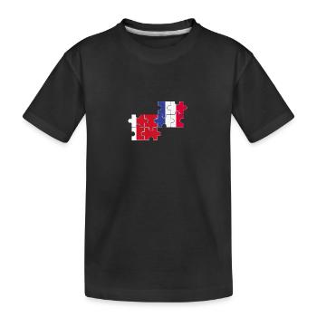 Dubaï France Drapeau français Dubaier - T-shirt bio Premium Enfant - noir - Devant