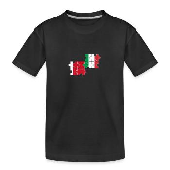 Dubaï, Italie, Drapeau, Italien, Dubaier - T-shirt bio Premium Enfant - noir - Devant