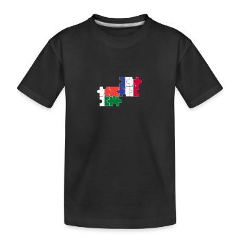 Madagascar France Drapeau Malgache - T-shirt bio Premium Enfant - noir - Devant