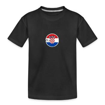 Croatie Vintage Croatie Croatie Drapeau Croatie - T-shirt bio Premium Enfant - noir - Devant