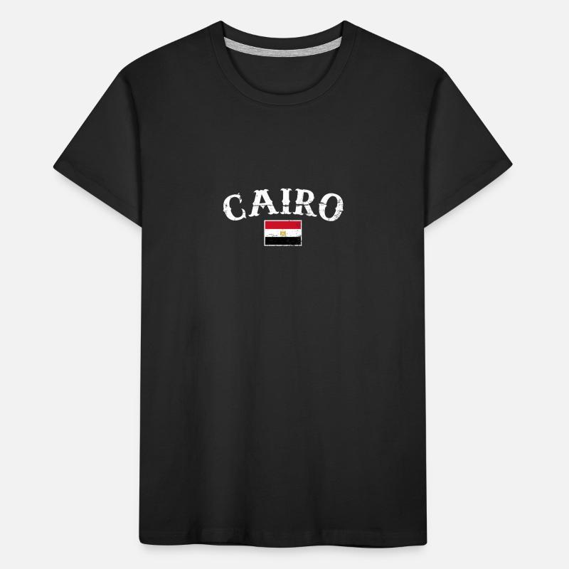 Le Caire Vintage Egypte Egypte Egypte Drapeau Egyptien Egyptien T-shirt bio Premium Enfant