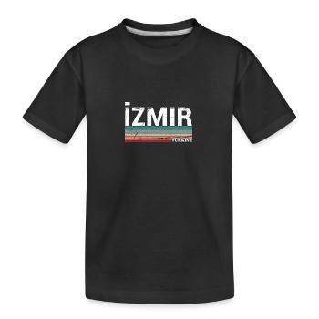 Izmir Türkiye Turkey Vintage Turkish Turkish - Kids' Premium Organic T-Shirt - black - Front