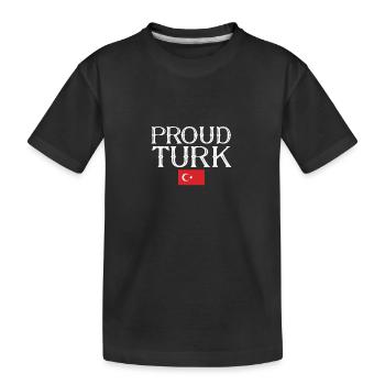 Fier Turc Turquie Drapeau turc Turc - T-shirt bio Premium Enfant - noir - Devant