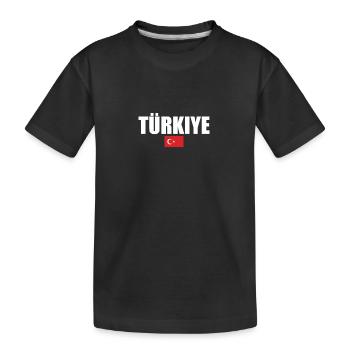 Turquie Turquie Drapeau turc Turc - T-shirt bio Premium Enfant - noir - Devant