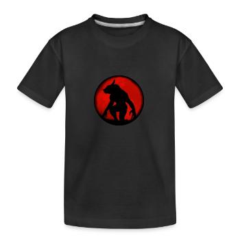 Le loup-garou de Fenri - T-shirt bio Premium Enfant - noir - Devant