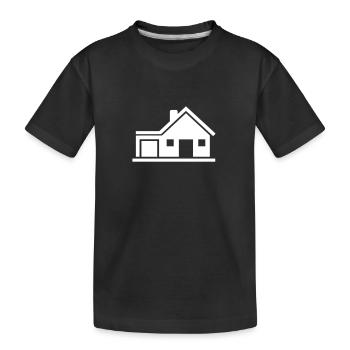 House - Kids' Premium Organic T-Shirt - black - Front