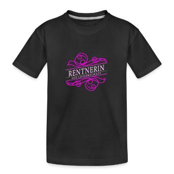 Rentnerin aus Leidenschaft - Kinder Premium Bio T-Shirt - Schwarz - Vorne