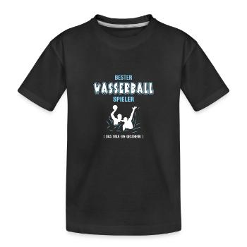 Bester Wasserball Spieler Wasserballer Trainer - Kinder Premium Bio T-Shirt - Schwarz - Vorne
