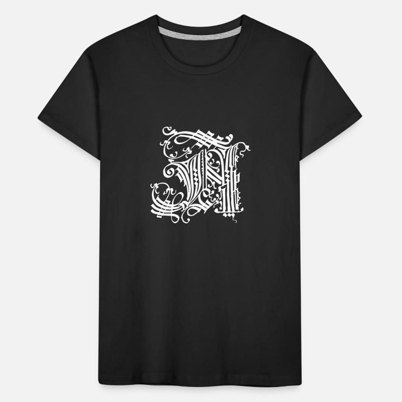 Medieval Core Mittelalter Initialen Castle Core Kinder Premium Bio T-Shirt