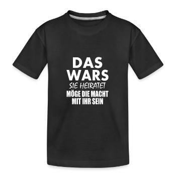 Das wars - Kinder Premium Bio T-Shirt - Schwarz - Vorne
