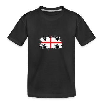 Sardinia vintage flag - Kids' Premium Organic T-Shirt - black - Front