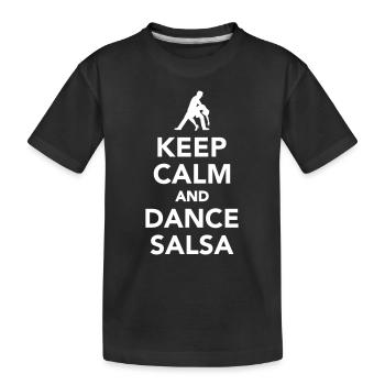 Salsa - Kinder Premium Bio T-Shirt - Schwarz - Vorne