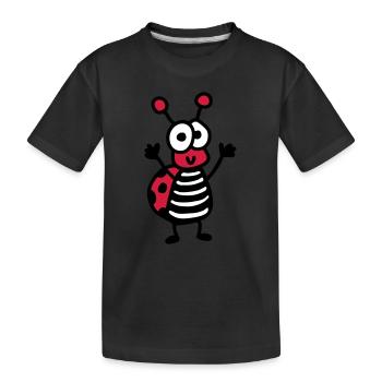 coccinelle gai - T-shirt bio Premium Enfant - noir - Devant