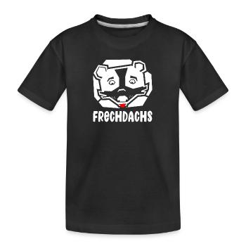 Frechdachs freche Leute wilde Seite - Kinder Premium Bio T-Shirt - Schwarz - Vorne