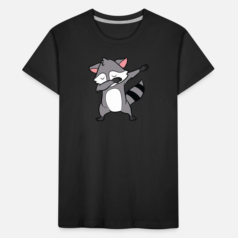 Waschbär - Dab, dabbing, dabben, tanzen Kinder Premium Bio T-Shirt