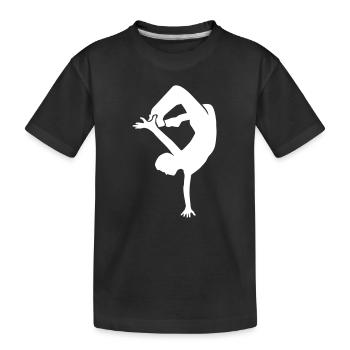 Breakdance - Kinder Premium Bio T-Shirt - Schwarz - Vorne