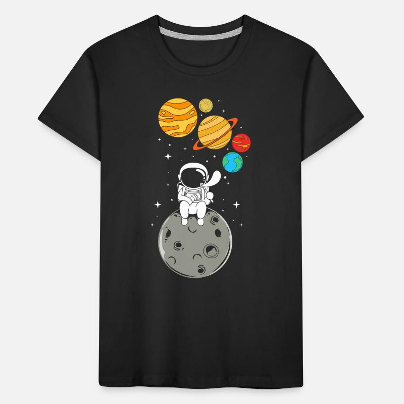 Space Space Outer Space Universe Planets Kids' Premium Organic T-Shirt