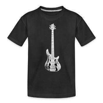 Basse - T-shirt bio Premium Enfant - noir - Devant