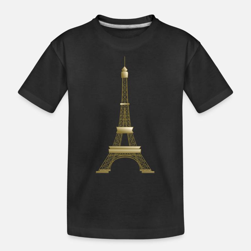 tour Eiffel - T-shirt bio Premium Enfant - noir