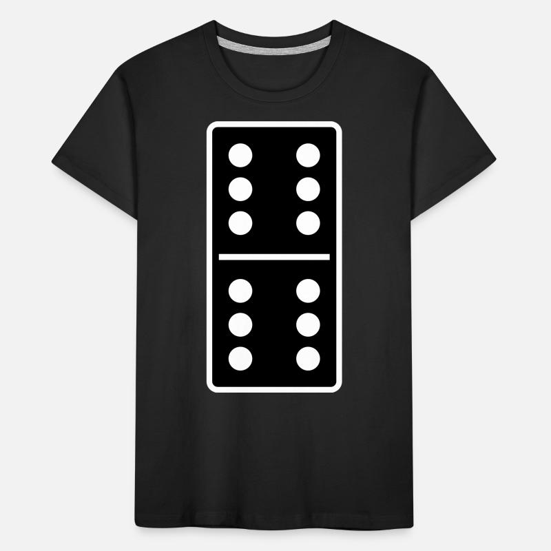 DOMINO STONE 6:6 - VARIABLE COLOR - VECTOR DESIGN! Kinder Premium Bio T-Shirt