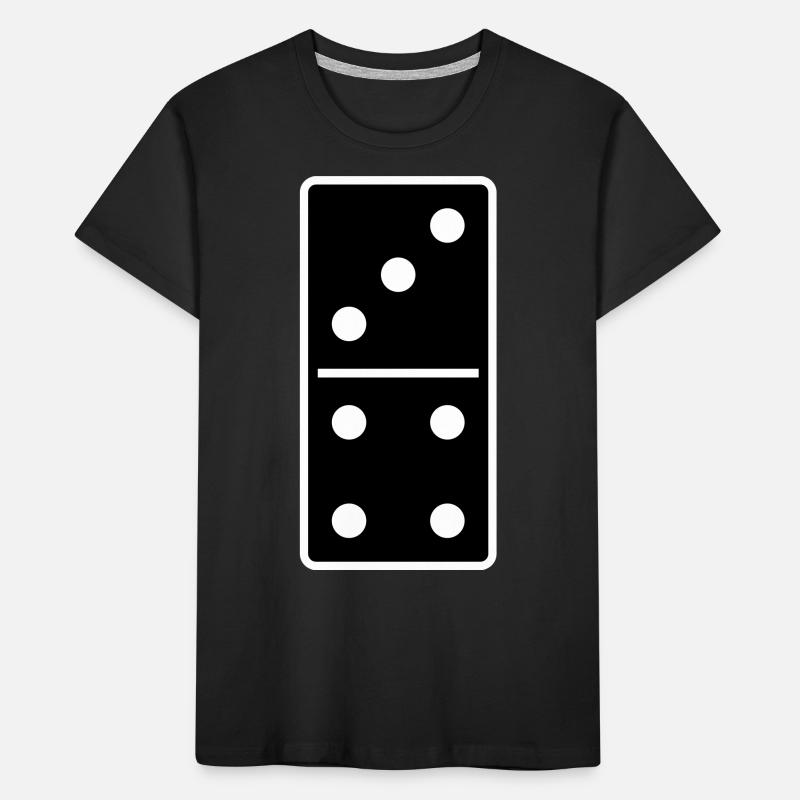 DOMINO STONE 3:4 - VARIABLE COLOR - VECTOR DESIGN! Kinder Premium Bio T-Shirt