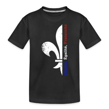 Liberté Égalité Fraternité - Kids' Premium Organic T-Shirt - black - Front