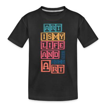 Maler Lackierer Ausbildung Handwerk - Kinder Premium Bio T-Shirt - Schwarz - Vorne