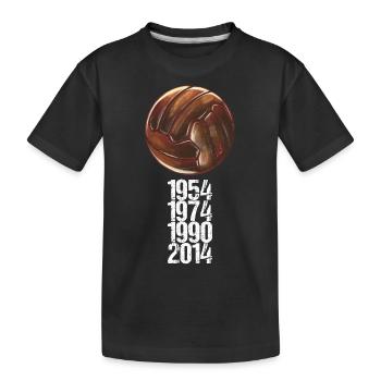 Football Fan Tradition Merchandise Gift - Kids' Premium Organic T-Shirt - black - Front