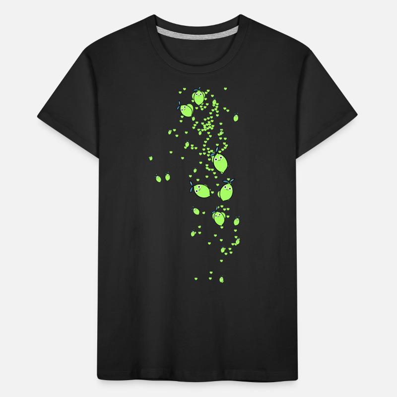 Limonene, Lime, Hearts, Patterns, Lemon Kids' Premium Organic T-Shirt