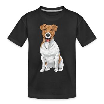 Jack Russell Terrier - T-shirt bio Premium Enfant - noir - Devant