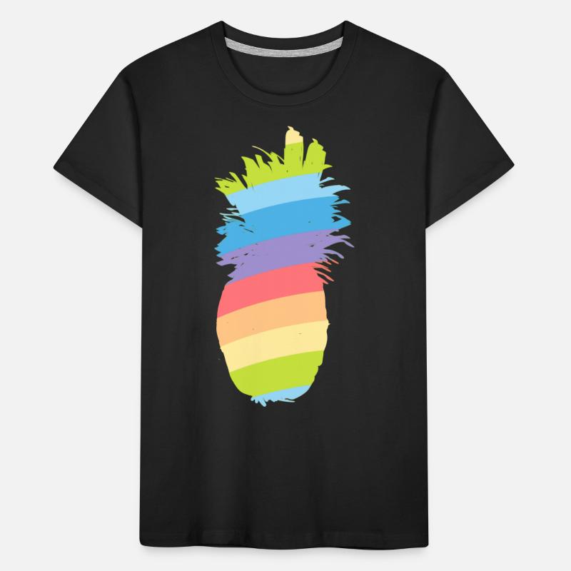 Rainbow - pineapple Kids' Premium Organic T-Shirt